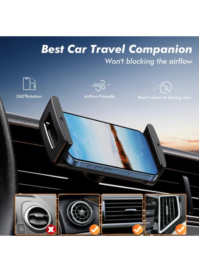 Car Phone Mount for Z Fold, [360° Rotatable & Thick Cases Friendly] Vent Phone Tablet Mount for Car Compatible with Samsung Galaxy Z Fold 5 4 3/iPad Mini Pro Air and More 4"-12.9" Device - Image 2